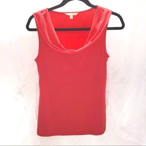 Banana Republic sleeveless draped blouse